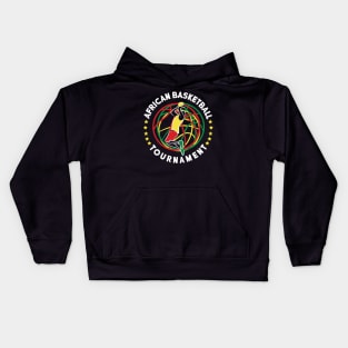 African Basketball Tournament Kids Hoodie